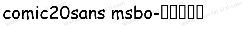 comic20sans msbo字体转换